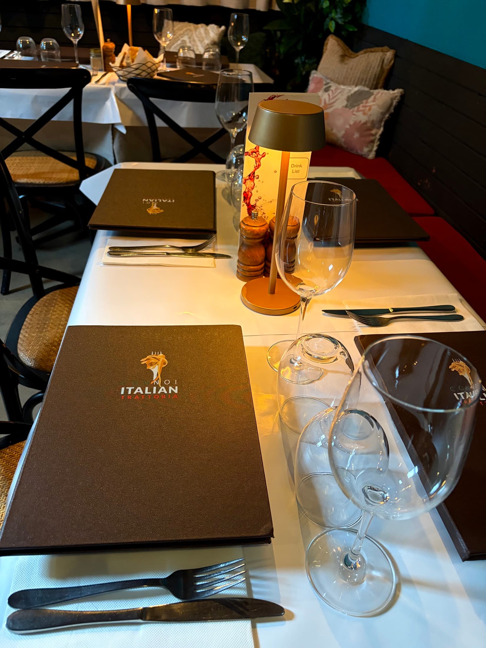 A table set for a private celebration at Con Noi